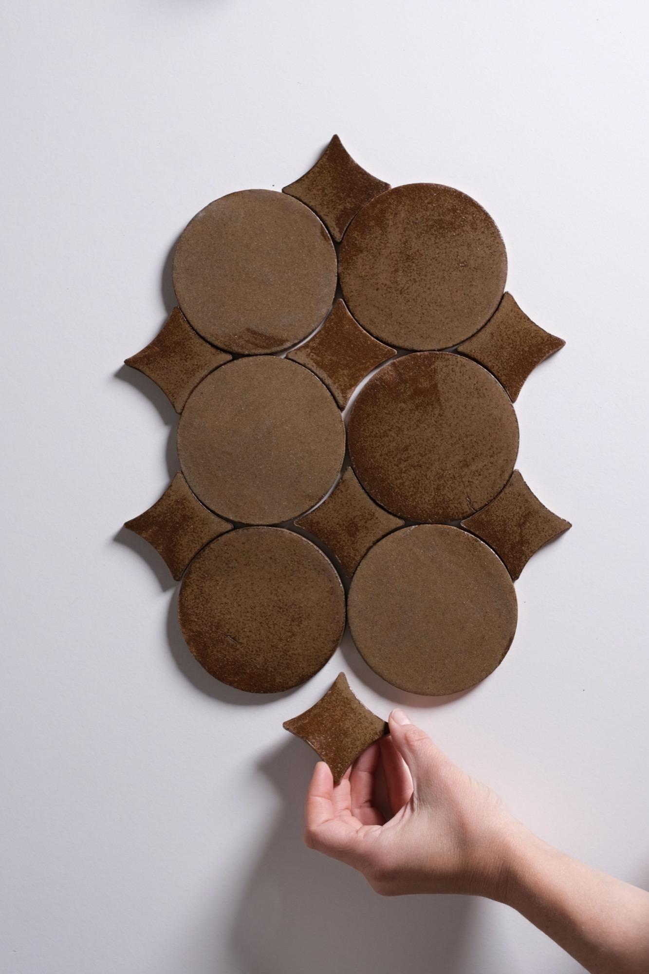 Rustic circles - Vera: A field of moons, held together by tiny stars.